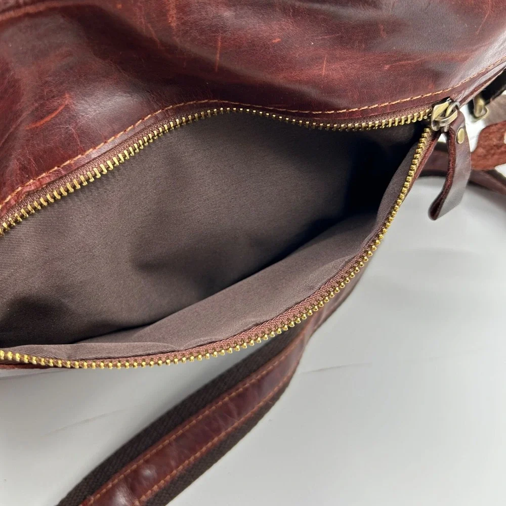 Leather Messenger Bag Brown Business Laptop Shoulder Briefcase Handbag‎